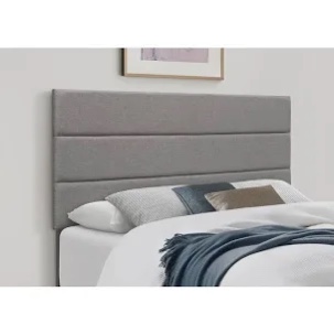 (Headboard only) King pettaway upholstered horizontal channel headboard