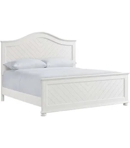 (Headboard and footboard only) PICKET HOUSE FURNISHINGS - CONAUGHEY KING PANEL BED IN WHITE 