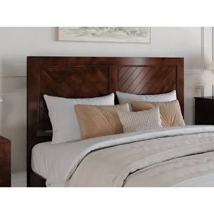 (Headboard only) Emmitte Solid Wood Rustic Chevron Headboard