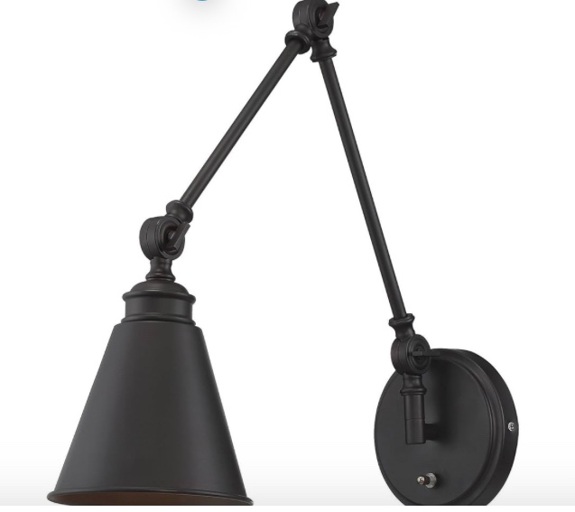 Savoy House 9-961CP-1-13 Morland 1-Light Adjustable Sconce w/Plug in English Bronze