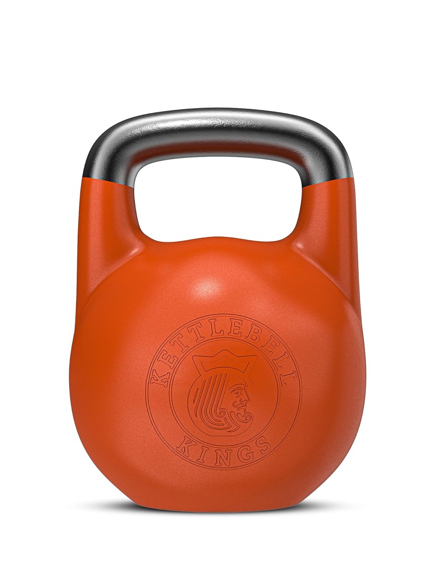 Kettlebell Kings Competition Kettlebells Weight (35mm handle) 8-48 KG | Hand weights Workout Gym Equipment & Strength training sets for Women & Men for Home Gym | Suitable for High Repetition Workouts