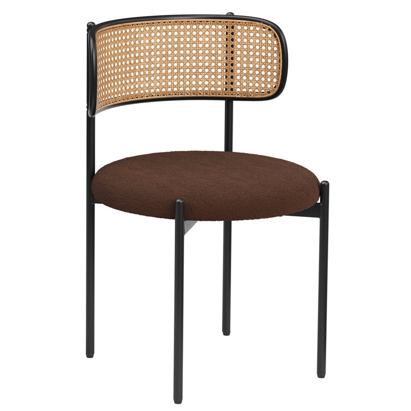 Boucle Fabric Upholstered Side Chair (Set of 4)