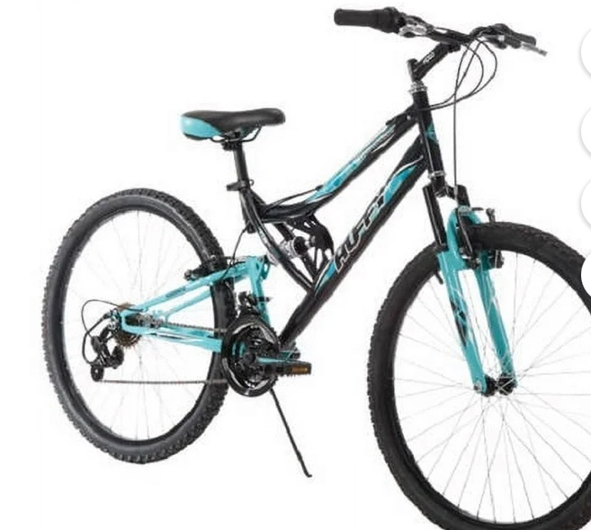 Huffy 26" Trail Runner Womens Mountain Bike, Metallic Pool Blue