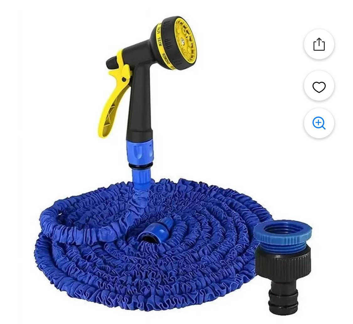 25FT-200FT Expandable Magic Hose - Garden Watering Hose with 8-Pattern Spray Gun - Lightweight, Kink-Free, Leakproof Brass Connectors - Flexible for Home, RV, Pets
