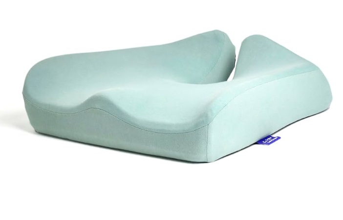C CUSHION LAB Patented Pressure Relief Seat Cushion for Long Sitting Hours on Office/Home Chair, Car, Wheelchair - Extra-Dense Memory Foam for Hip, Tailbone, Coccyx, Sciatica - Wellness Green