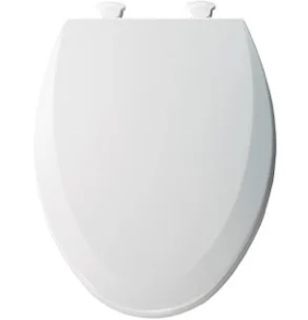 Bemis 1500EC 390 Lift-Off Wood Elongated Toilet Seat, Cotton White (Pack of 1)