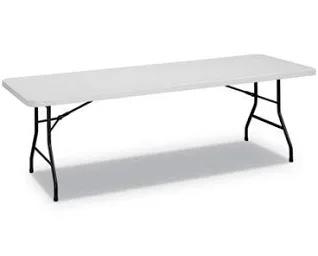 Alera 6ft long white folding table