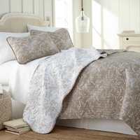 Winter Brush Microfiber Reversible Traditional Quilt Set SouthShore Fine Linens
