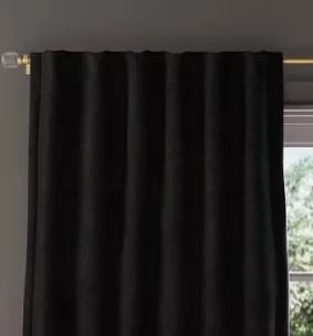 1 panel Total Blackout Luxury Rod Pocket and Back Tab curtains(1 Panel) 