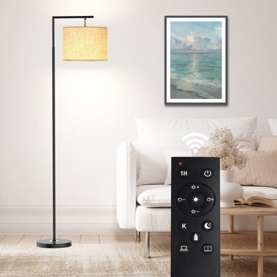 Nylene 64" Arc/Arched Floor Lamp with Rem