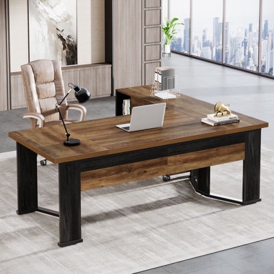 Incomplete 70.86" Executive Desk And 41.93" Mobile La