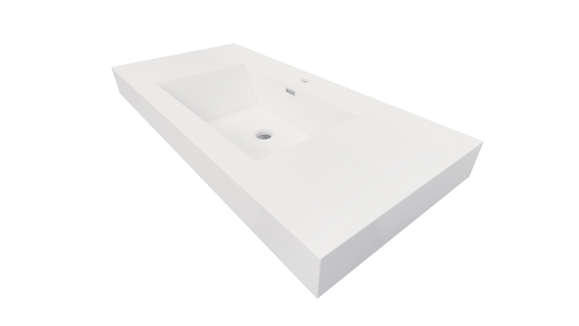 Better vanity Nobel 42” Width and 4” thickness Acrylic Sink