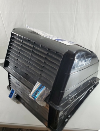 Maxxair Standard Large Vent Cover in BLACK (Opaque) - 2-PACK - RV Trailer NEW
