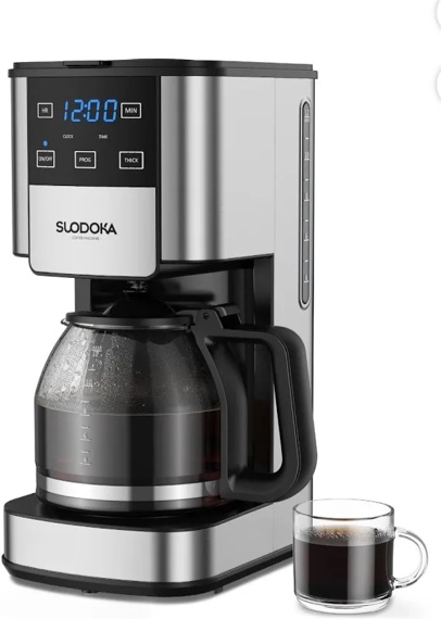 Suodoka 12 Cup Drip Coffee Maker with Glass Coffee Pot no box