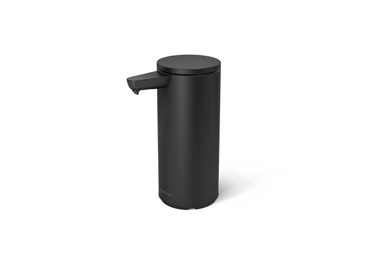 simplehuman 9 oz. Touch-Free Automatic Rechargeable Sensor Pump, Matte Black Stainless Steel, New