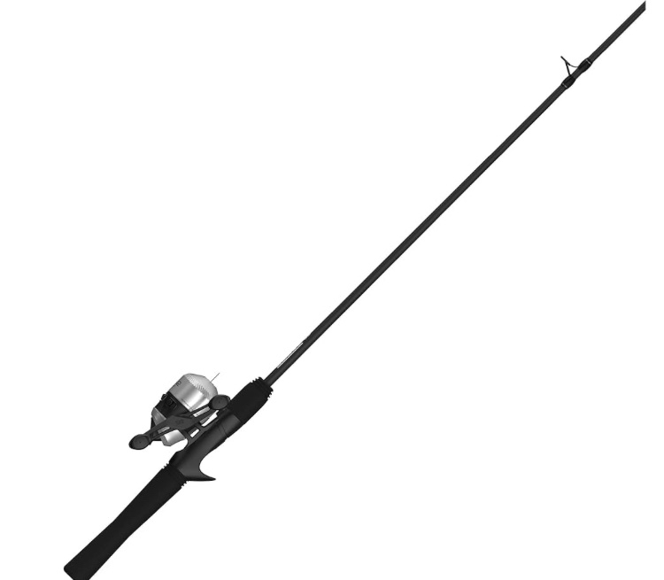 zebco 33 micro spincast reel and 2-piece fishing rod combo, 4.5-foot rod with bonus tackle pack, quickset anti-reverse fishing reel with bite alert