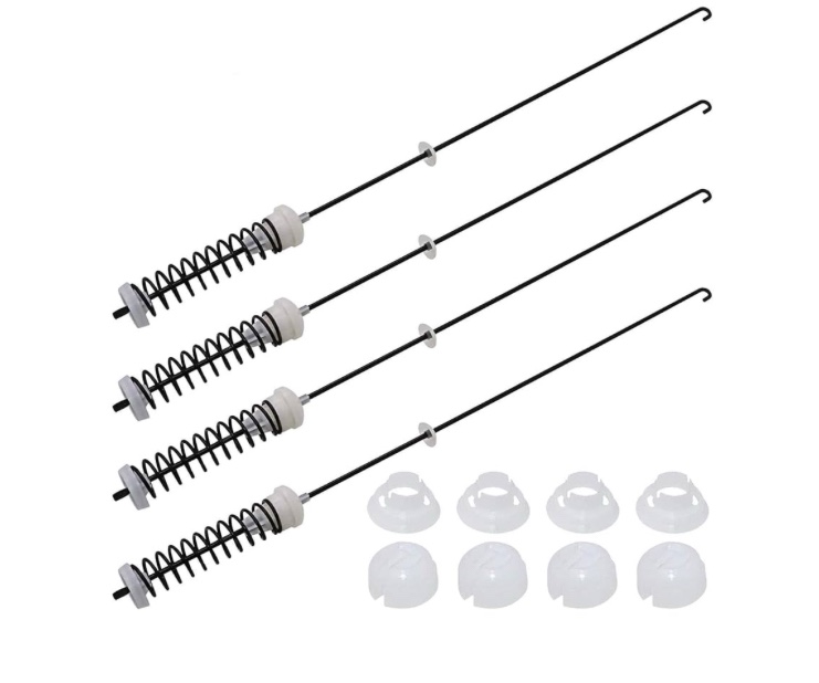 ALLOY UPGRADED?W10780045 WTW4816FW2 NTW4516FW2 NTW4605EW0 NTW4516FW1 WTW4800BQ1 Washer Suspension Rods Kit 4 Pcs by Beaquicy-Washer Parts for Whirlpool Kenmore Suspension Rods RTW4516FW1,11020102310