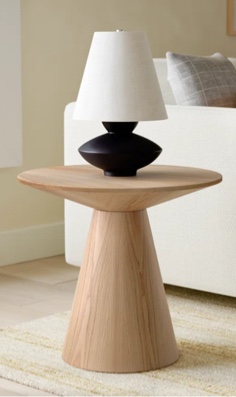 Oak Adara End Table . only the table base 