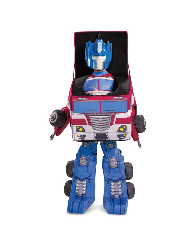 Optimus Prime Costume, Official Converting Transformer Costumes for Boys, Convertible Character Suit size 8/10