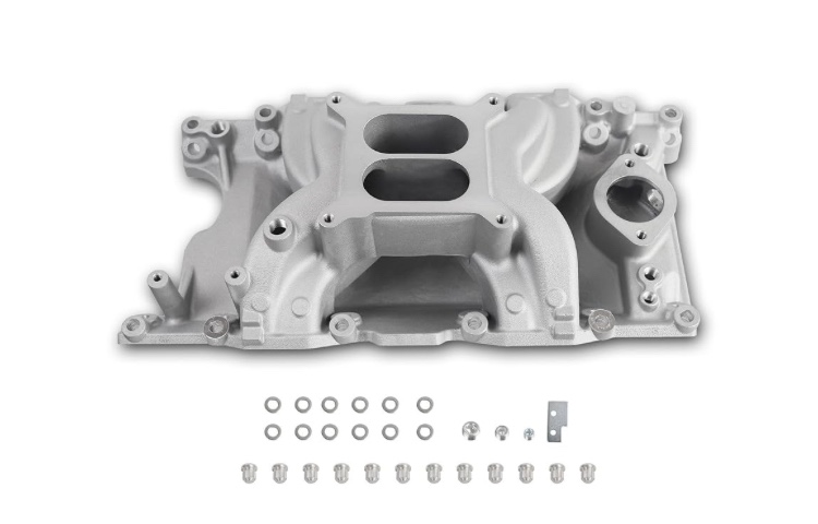  Intake Manifold Aluminum Dual Plane Compatible with Chrysler Mopar air Gap Small Block LA Magnum Dodge Jeep 11967-2003