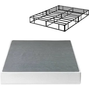 ZINUS 9 Inch Metal Smart Box Spring, Mattress Foundation, Strong Metal Frame, Easy Assembly, Queen