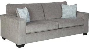 Signature Design by Ashley Altari Modern Sofa with 2 Accent Pillows, Light Gray