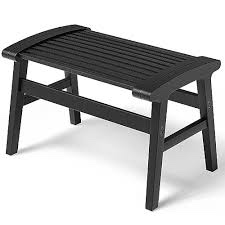 Shower Chair for Insider Shower, Bamboo Shower Bench with Big Soft Surface,Waterproof&Nonslip Shower Stool for Elderly and Disabled Use in Bathroom, Living Room Sturdy for 350 lbs Capacity