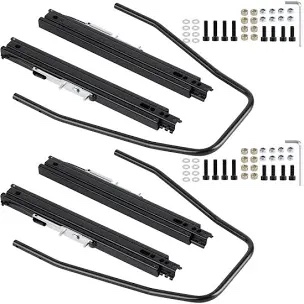 Slider Seat Track Set of 2 with Seat Mounting Hardware kit, Universal Seat Slider for Sparco, NRG, Bucket Seat and Racing Seat