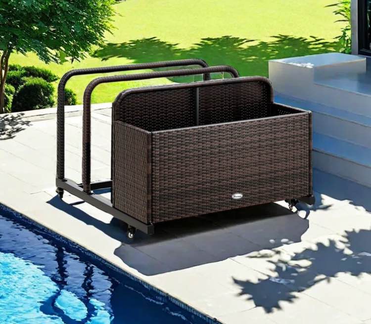 YITA Poolside Wicker Deck Box