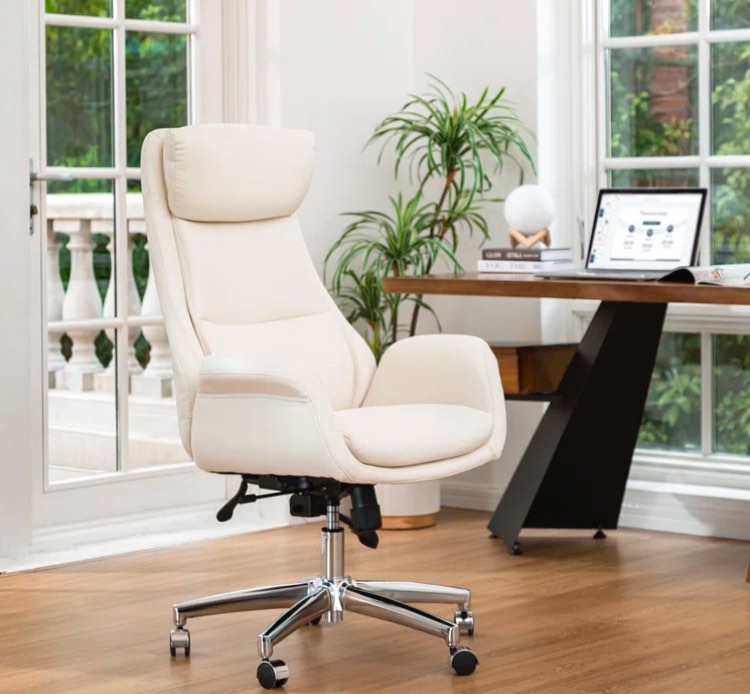 Corjan Mid-Century Modern Gas Lift Swivel Executive Chair or Office