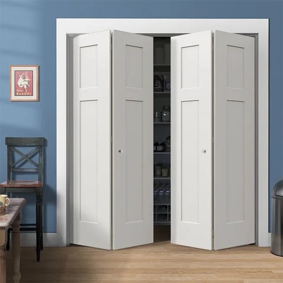 Jeld wen uh Molded Craftsman Manufactured Wood Primed Bifold Interior Door witt