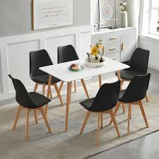 (4 chairs only) Iveth 6 - Person Four Leg Chair Set 
