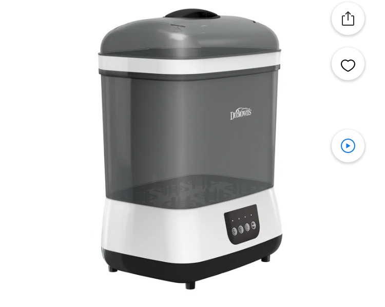 Dr. Brown's All-in-One Sterilizer & Dryer for Baby Bottles, Parts & Other Newborn Essentials