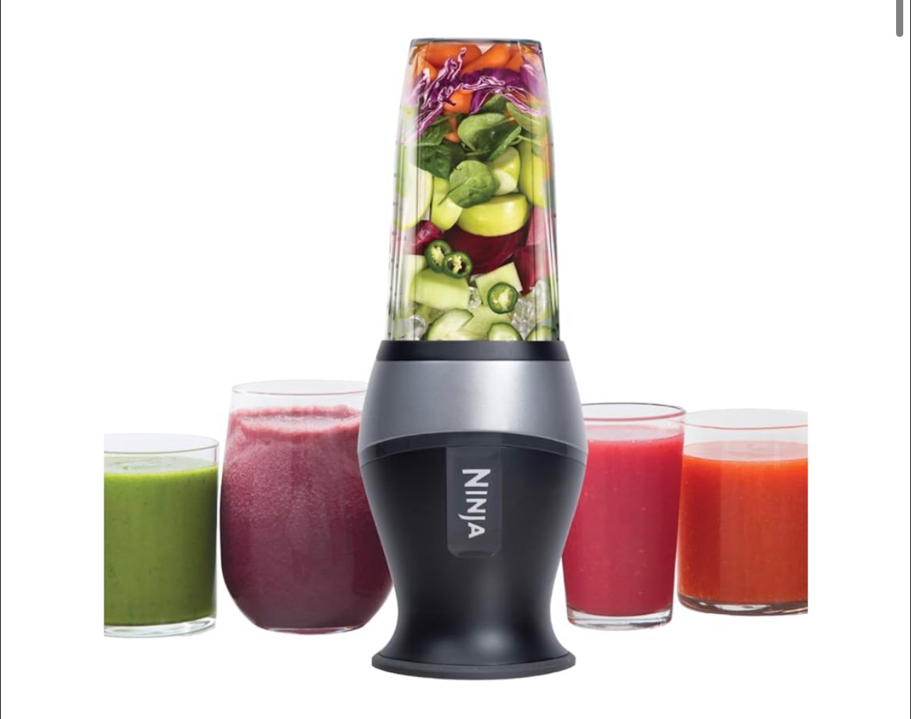 Ninja Fit Single-Serve Blender with Two 16oz Cups - QB3001SS
