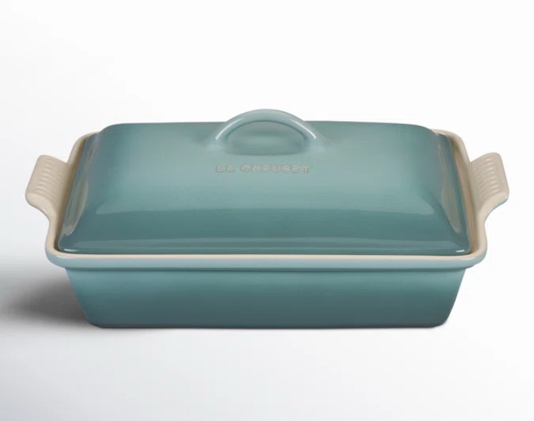 Le Creuset Heritage Stoneware 4 Qt. Rectangular Casserole with Lid