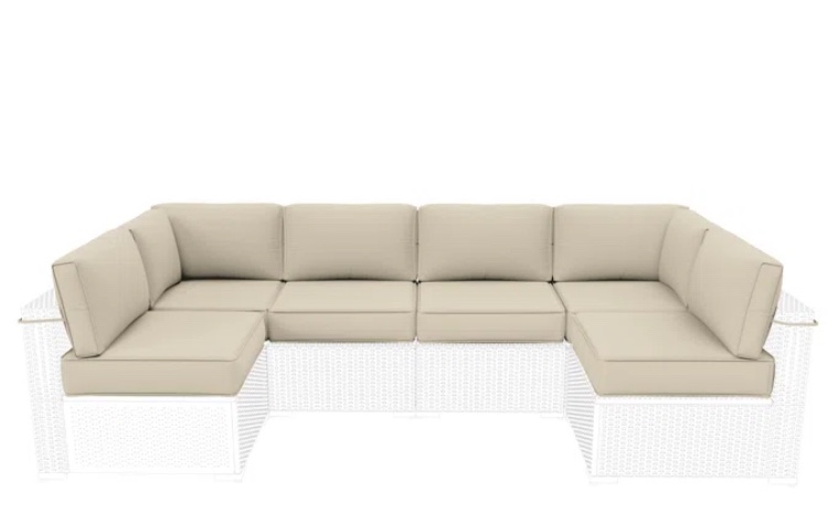 Hoku Designs 14-Piece Outdoor 5" Replacement Cushion Set Seat/Back Cushion