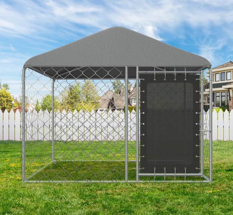 Outdoor Living 6'x6' Outdoor Dog Kennel With Secure Lock, Outside Dog Kennels With Uv & Waterproof Cover For Backyard By EROMMY ** 3.1 17 Reviews $138.91 $199.99 31% Off Sale $35 in 4 interest-free. MISSING PIECES 