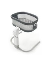 HALO BassiNest Luxe Swivel Sleeper - Over-Bed Baby Bassinet with 360° Rotation, Vibrations, White Noise, and Safe Close-Sleeping Design, Dove Grey Tweed