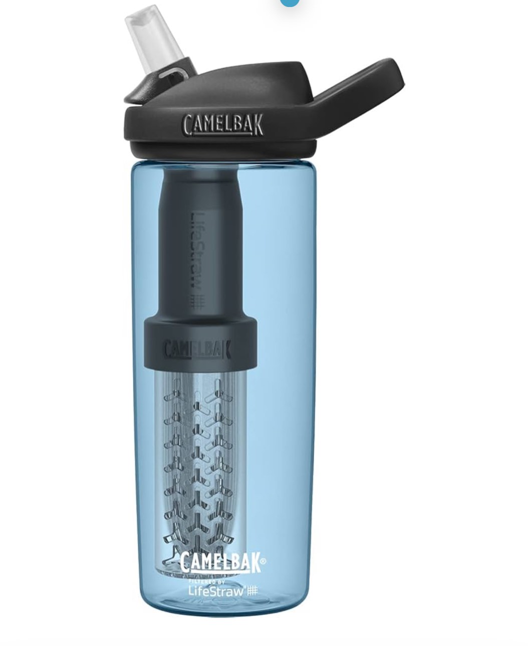 CamelBak Eddy+ Filtered by LifeStraw Integrated Two Stage Filter Straw Water Bottle with Tritan Renew