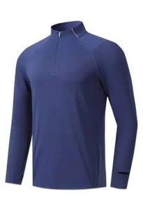 MANSDOUR Men's Quick-Dry Active Sports Shirts Quarter Zip Long Sleeve Running Pullover Tops Outdoor Sweatshirt