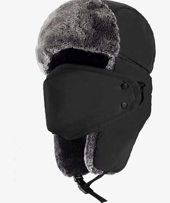 Winter Hats for Women Men Trapper Ushanka Hat with Ear Flaps Warm Russian Bomber Hats for Cold Weather