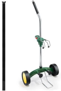 Garden Pot Mover Dolly Heavy Duty Plant Caddy Wheeled Trolley with Adjustable Handle Flat Free Wheels for Plant Pot