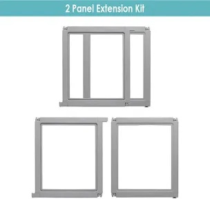 Front Row Clear Plastic Dog Pen Extension Kit – 2-Panel  30-Inch Height Add-On for Playpen  Ideal for Expanding Dog Play Area  Durable and Easy to Assemble