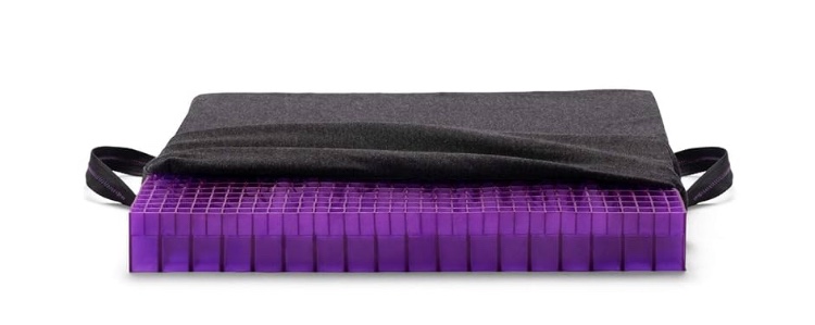 Purple Double Seat Cushion | Pressure Reducing Grid Designed for Ultimate Comfort | Designed for Office Chairs | Made in The USA
