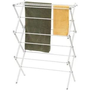 3pk Folding Steel Drying Rack White - Brightroom™: Collapsible Clothes Dryer, 308 Surface Area, 20lb Capacity