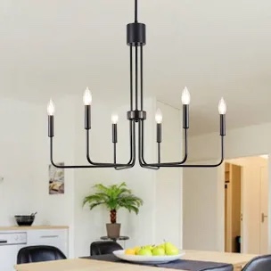 Velleda 6/8 Light ModernÂ Minimalist Candlestick Island Chandelier
