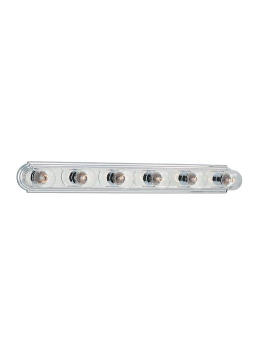 Sea Gull Lighting 4702-05 Six Light Wall Bath Fixture, Chrome