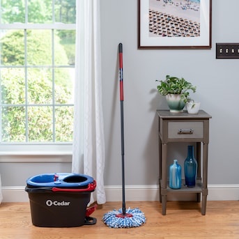 O-Cedar RinseClean Spin Mop & Bucket System | Clean with Clean Water | Removes 99% of Bacteria