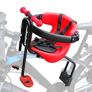 Innolife Baby Bicycle Seat - Front Mounted Child Bike Seat with Handrail, Kids Bike Seat for Adult Bike