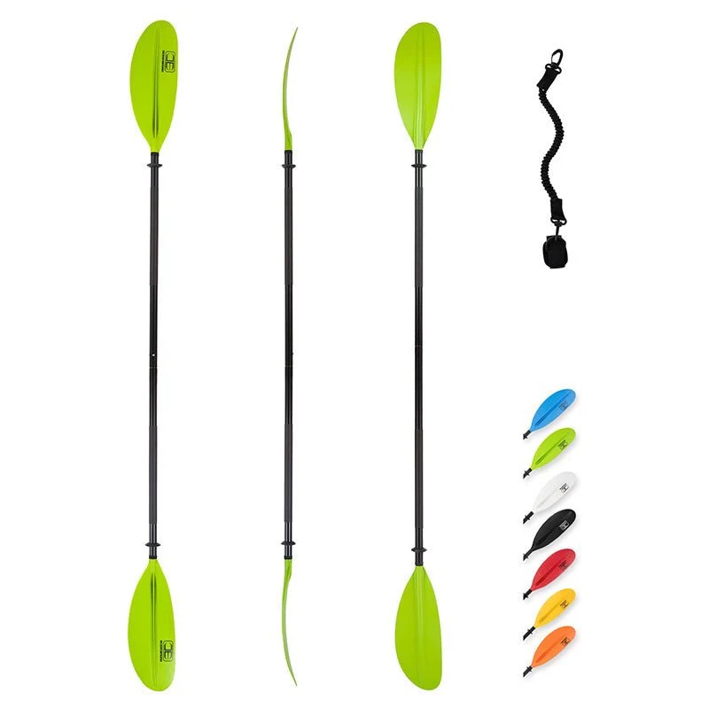 OCEANBROAD KAYAK PADDLE   -   95IN   /   241CM   ALUMINUM   ALLOY   SHAFT,   GREEN 